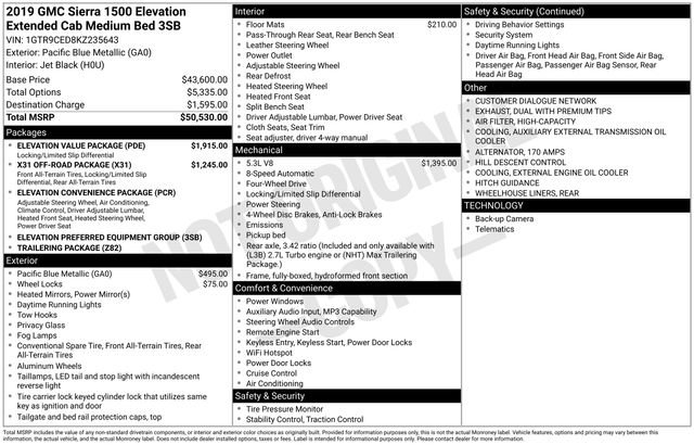 Used 2019 GMC Sierra 1500 Elevation w/ Elevation Value Package image 6