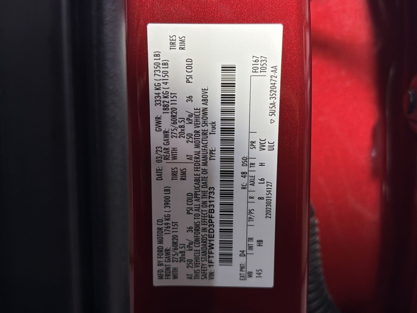 Used 2023 Ford F150 Lariat w/ Equipment Group 502A High AWD/4WD image 36