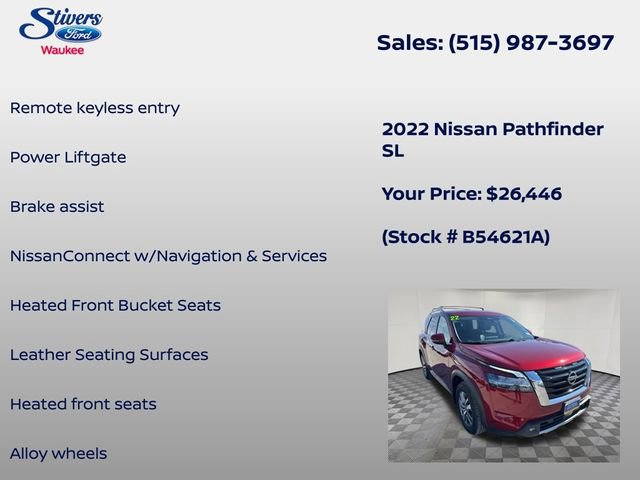 Used 2022 Nissan Pathfinder SL image 21