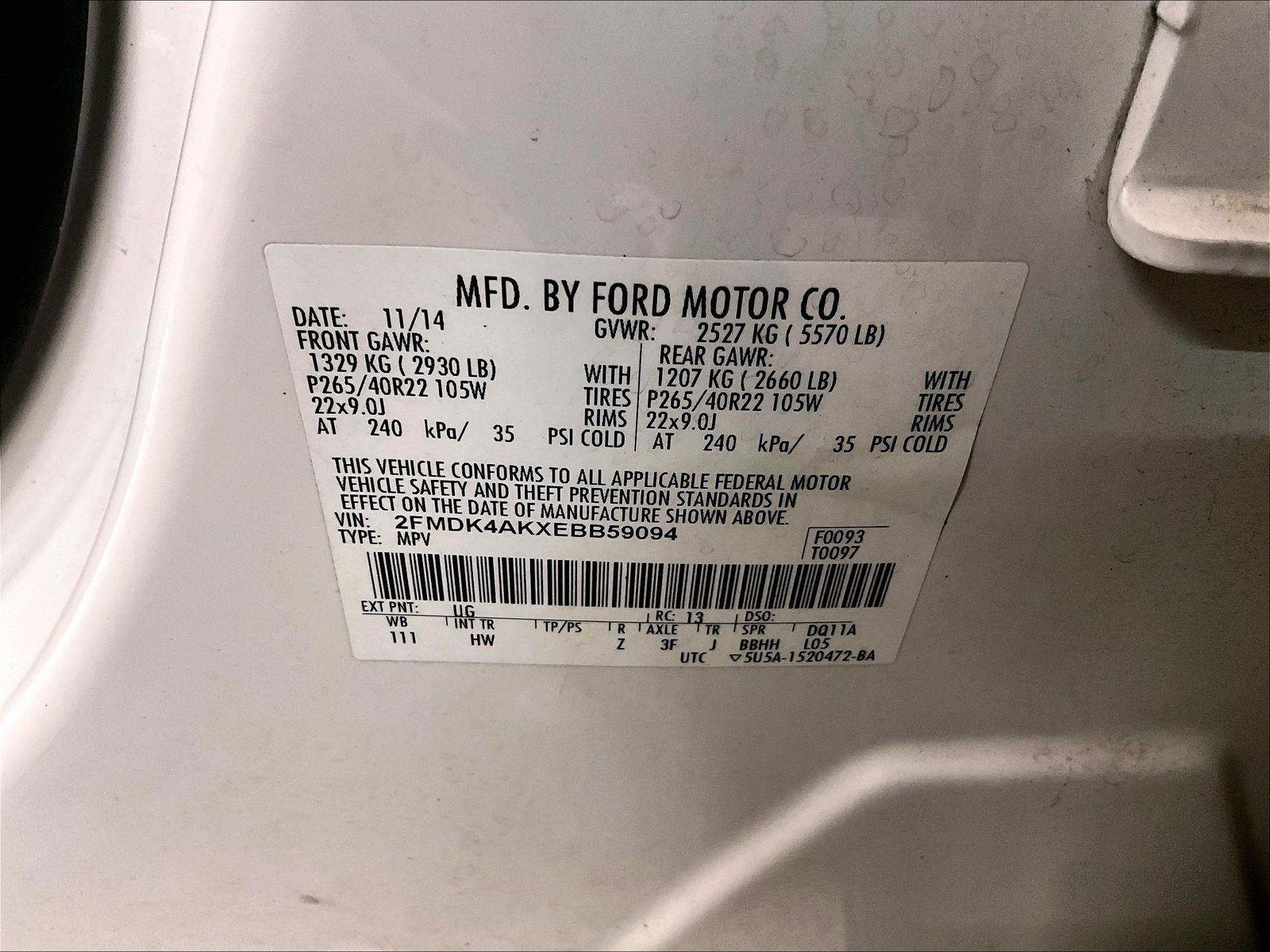 Used 2014 Ford Edge Sport w/ Driver Entry Package AWD/4WD image 33