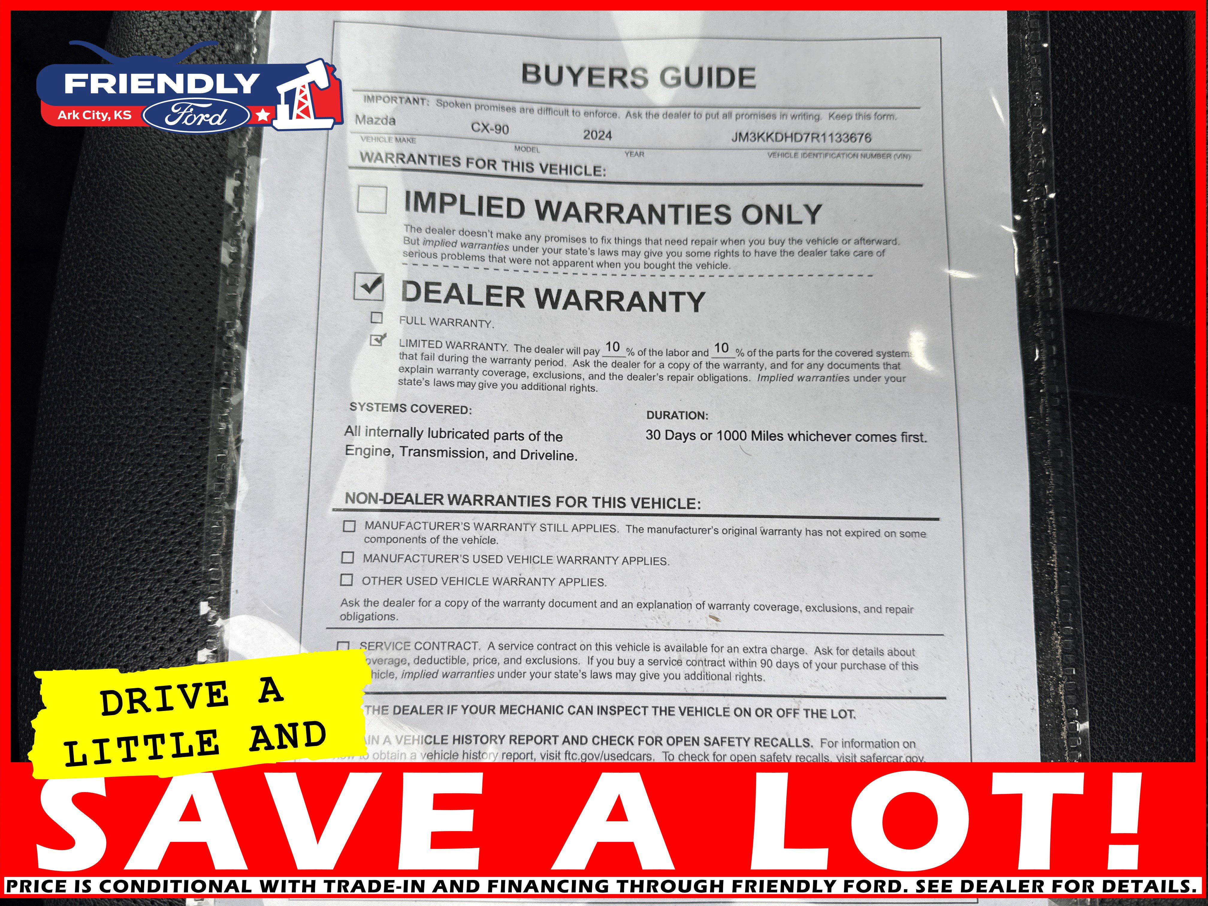 Used 2024 MAZDA CX-90 3.3 Turbo w/ Premium Package image 25