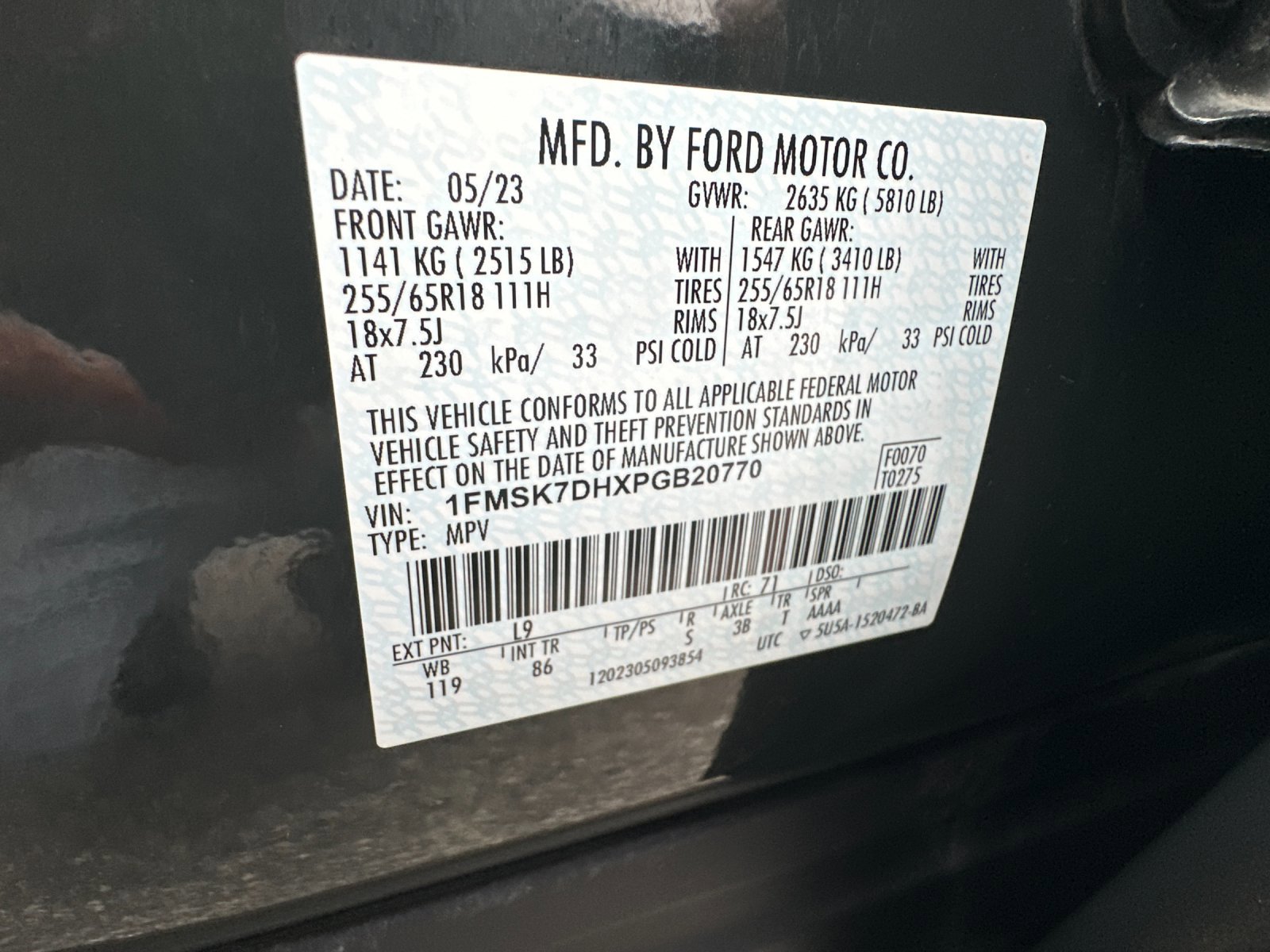 Certified 2023 Ford Explorer XLT image 30