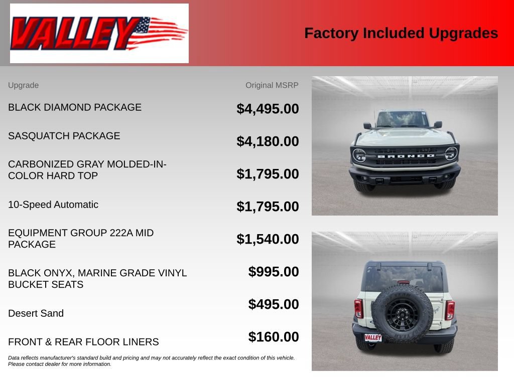 New 2026 Ford Bronco Big Bend w/ Black Diamond Package AWD/4WD image 4