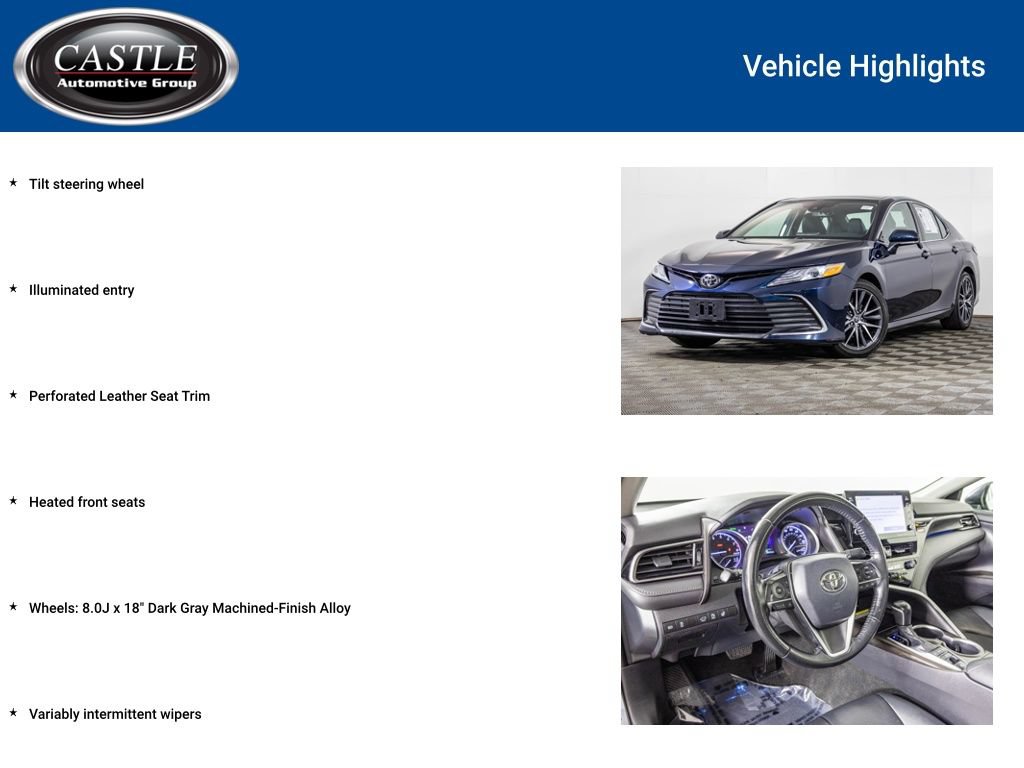 Used 2021 Toyota Camry XLE FWD image 8