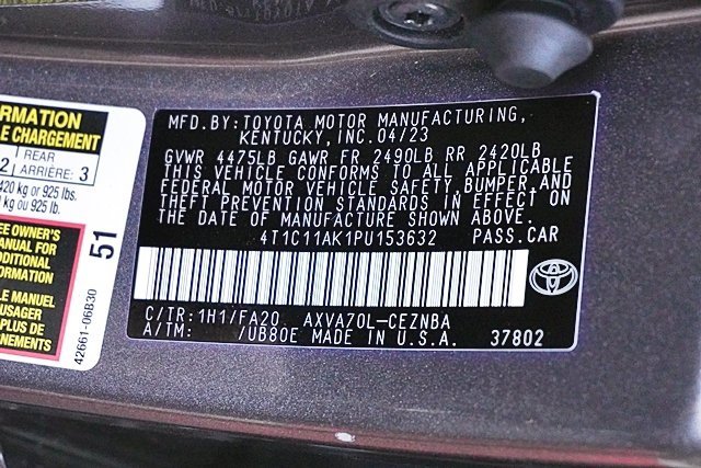 Used 2023 Toyota Camry LE w/ Protection Package (Q2) (TMS) image 33