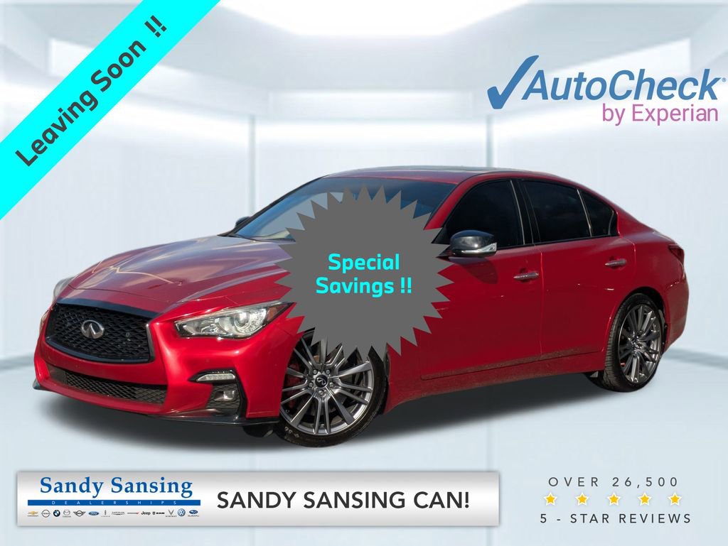 Used 2022 INFINITI Q50 Red Sport 400 w/ Cargo Package