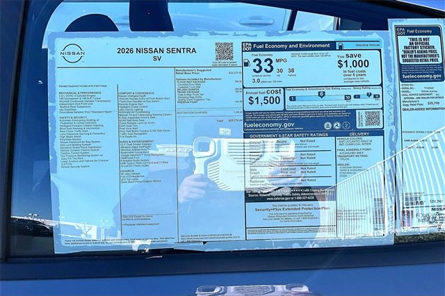 New 2026 Nissan Sentra SV image 12