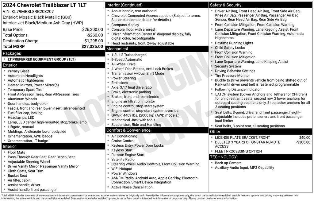 Used 2024 Chevrolet TrailBlazer LT AWD/4WD image 5