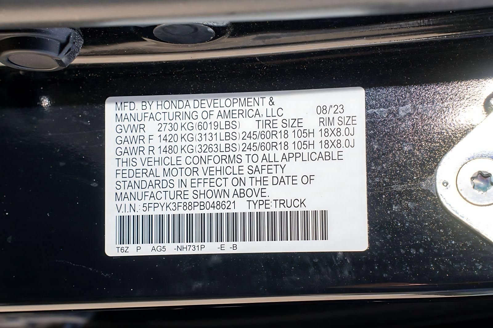 Certified 2023 Honda Ridgeline Black Edition image 39