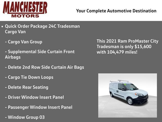 Used 2021 RAM ProMaster City Tradesman FWD image 2