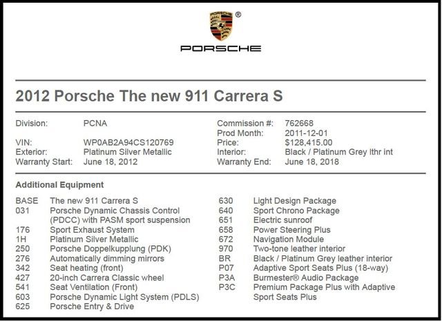 Used 2012 Porsche 911 Carrera S image 1