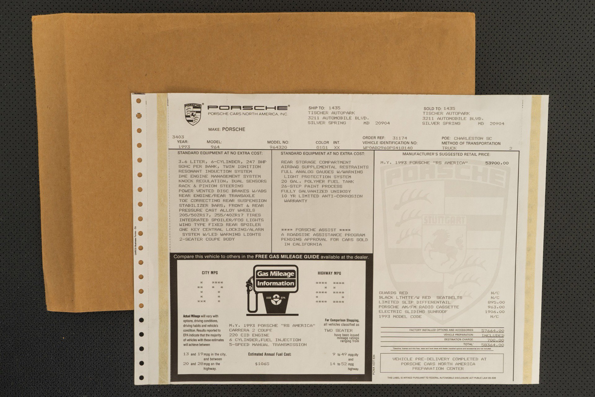 Used 1993 Porsche 911 RS America image 26