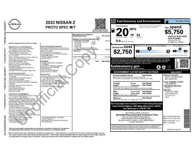 Used 2023 Nissan Z w/ Floor Mat Package (L93) RWD image 28
