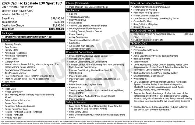 Used 2024 Cadillac Escalade ESV Sport RWD image 25