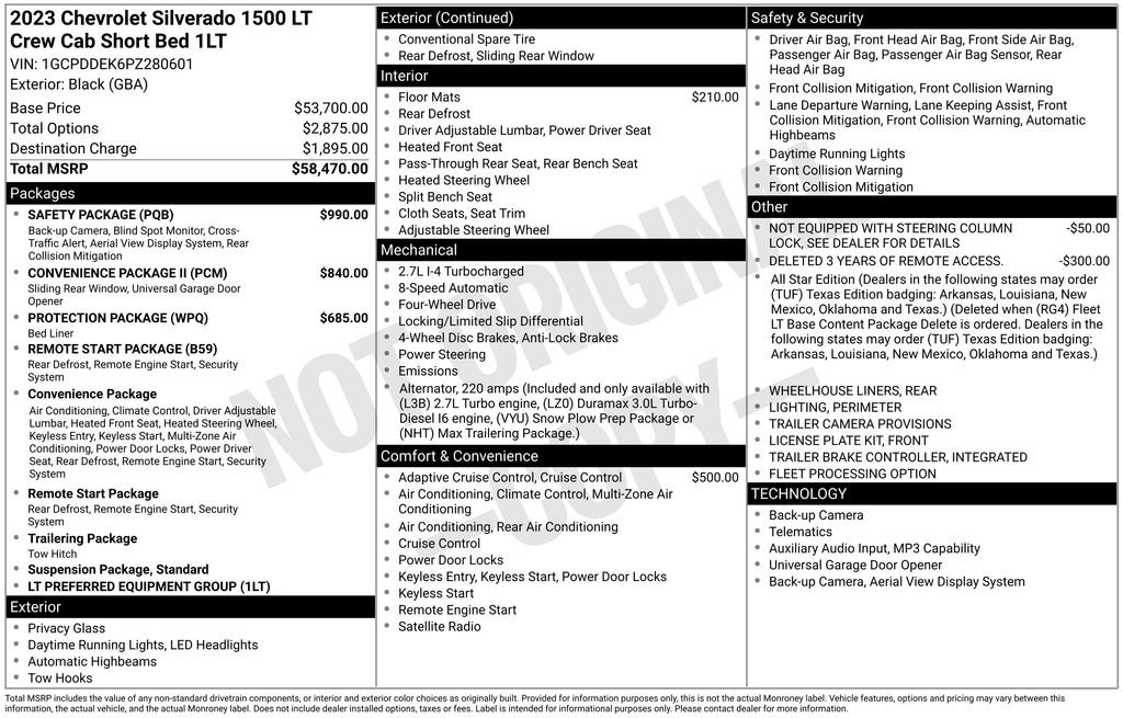 Used 2023 Chevrolet Silverado 1500 LT w/ Safety Package AWD/4WD image 2