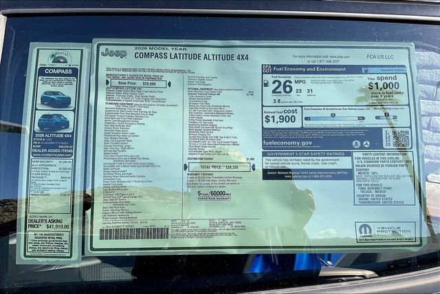 New 2026 Jeep Compass Latitude w/ Quick Order Package 29K image 16