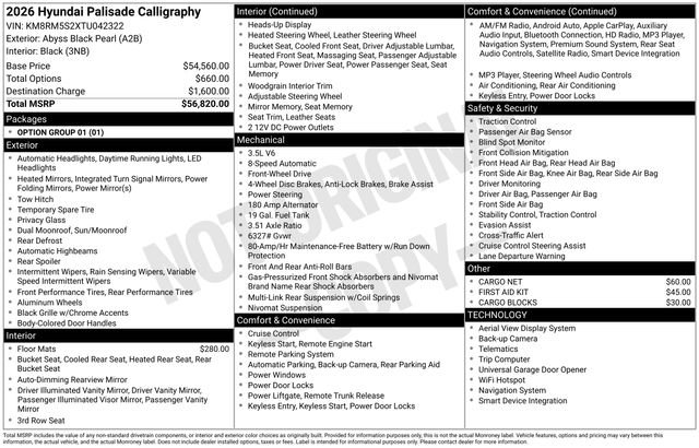 New 2026 Hyundai Palisade Calligraphy image 41