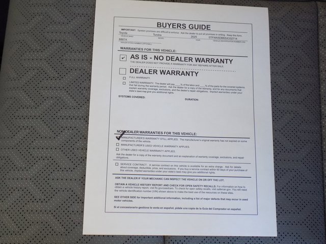 Used 2025 Toyota Tundra Limited image 36