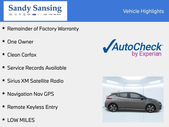 Used 2021 Nissan Leaf SV w/ SV Technology Package FWD image 7