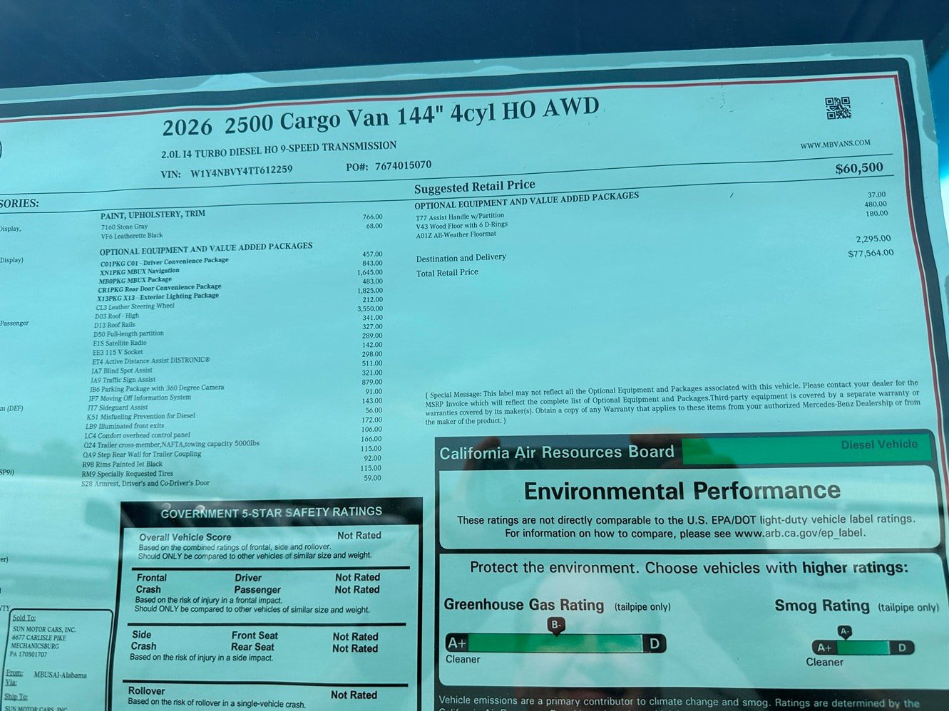 New 2026 Mercedes-Benz Sprinter 2500 image 25
