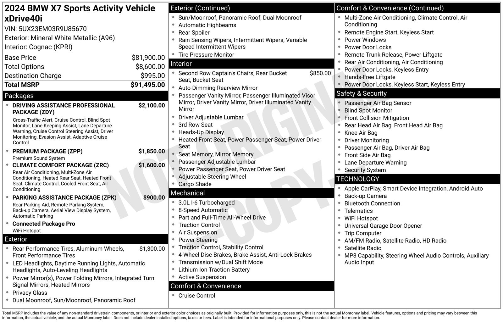 Certified 2024 BMW X7 xDrive40i AWD/4WD image 13