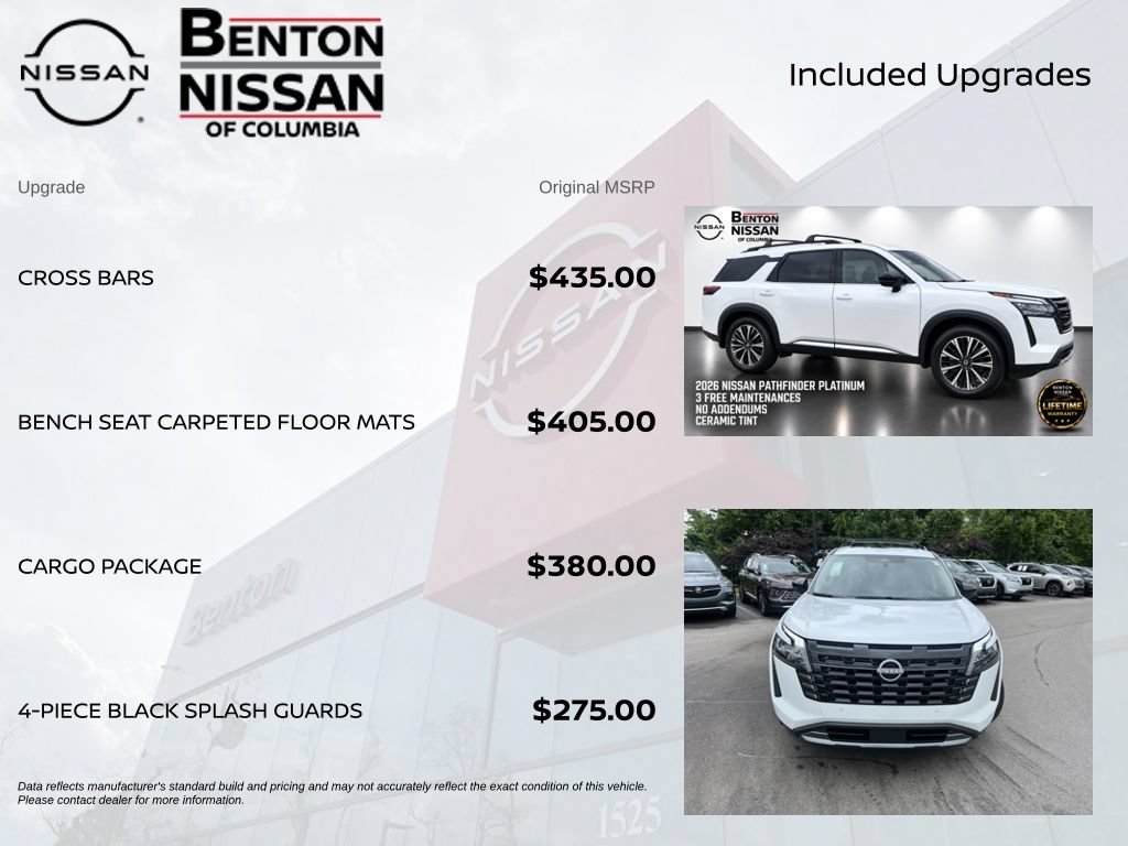 New 2026 Nissan Pathfinder Platinum w/ Cargo Package FWD image 7