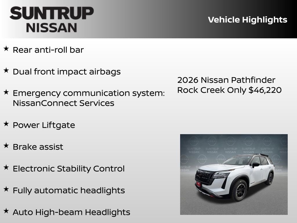 New 2026 Nissan Pathfinder Rock Creek image 23