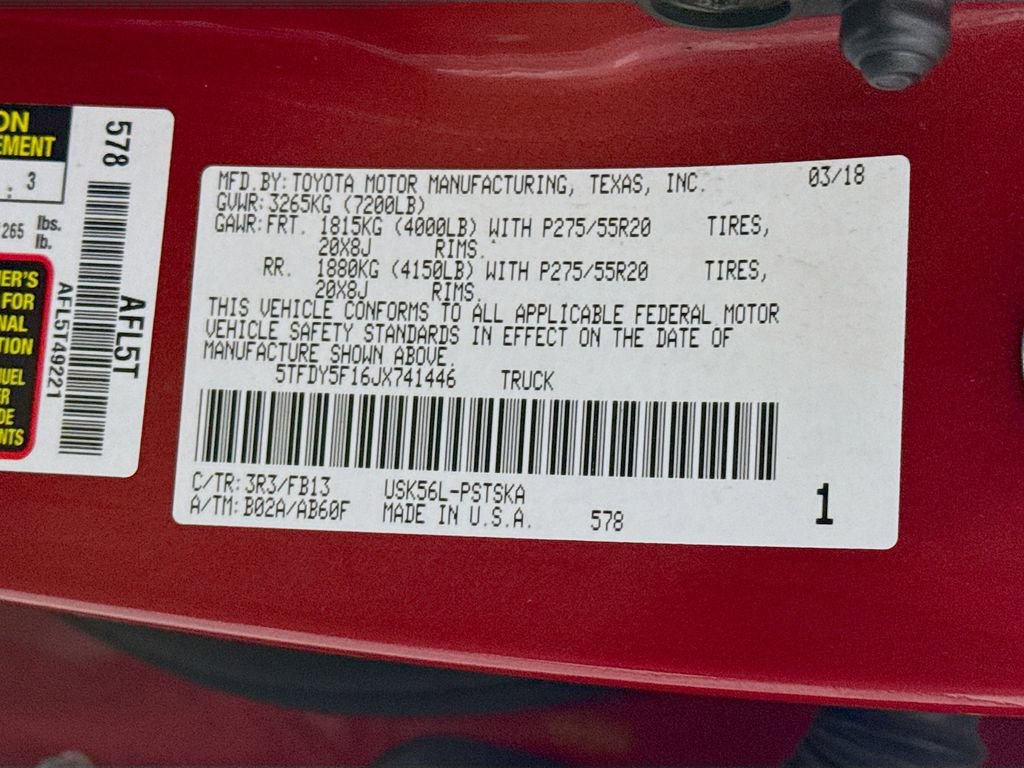 Certified 2018 Toyota Tundra SR5 w/ TRD Sport Package image 35