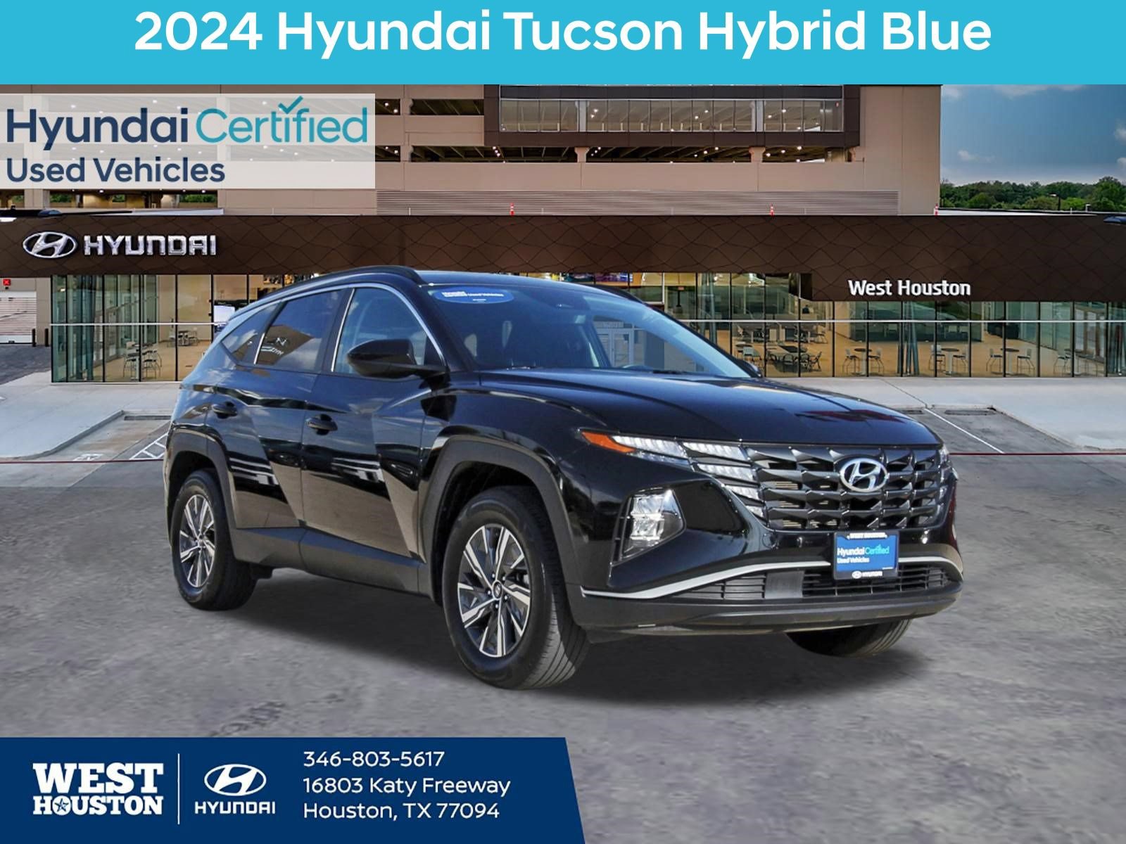 Certified 2024 Hyundai Tucson Blue AWD/4WD image 1
