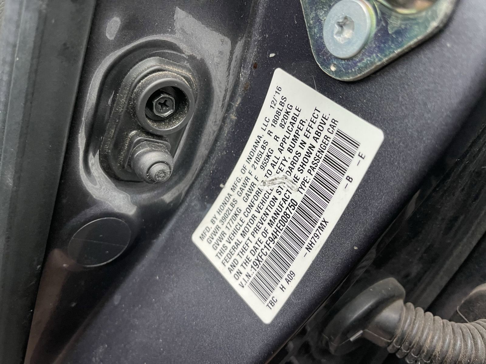 Used 2017 Honda Civic Touring image 14