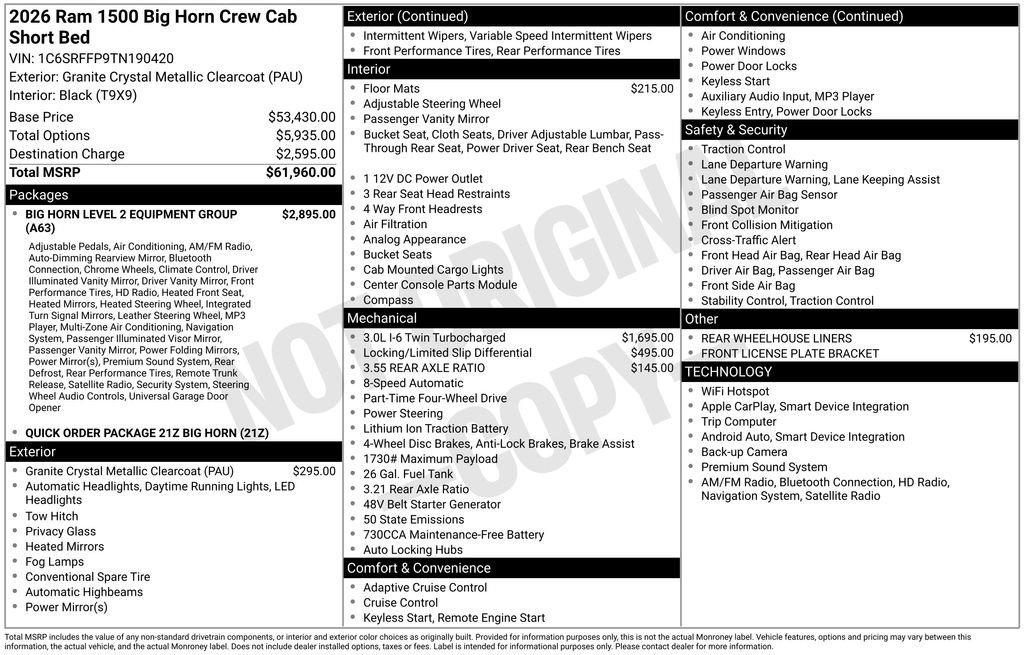 New 2026 RAM 1500 Big Horn image 40