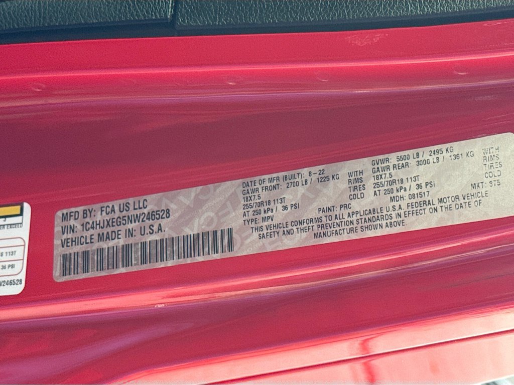 Certified 2022 Jeep Wrangler Unlimited Sahara AWD/4WD image 35