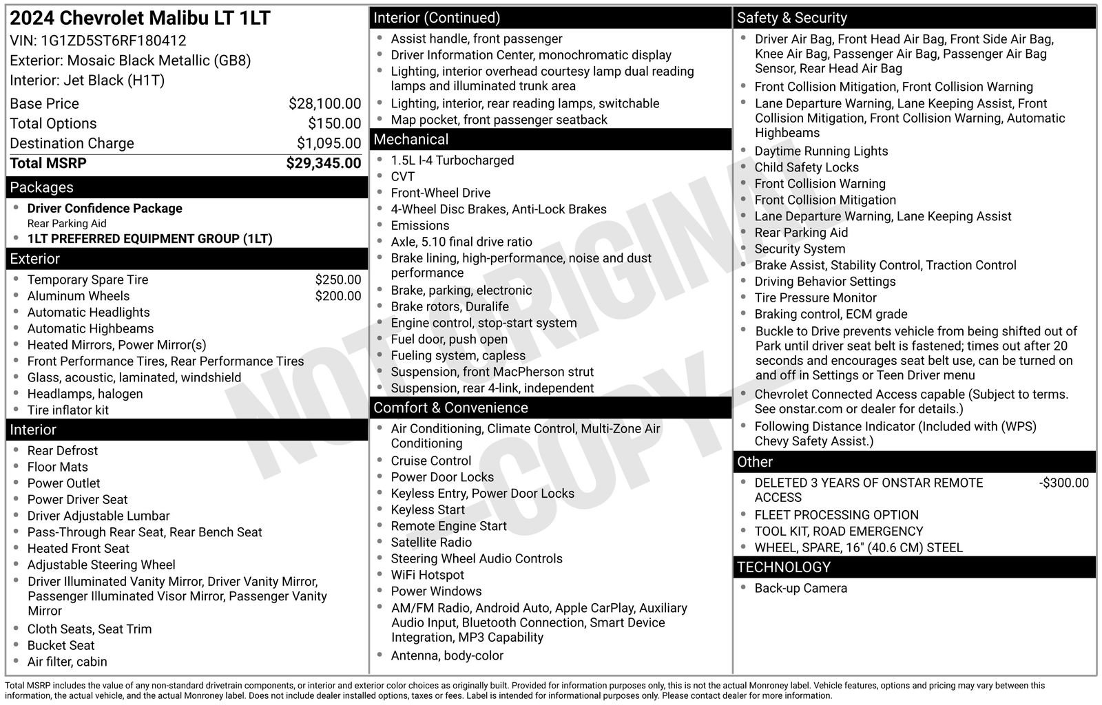 Used 2024 Chevrolet Malibu LT FWD image 28