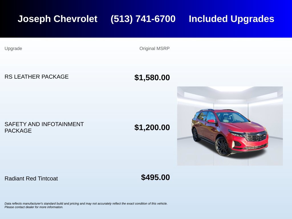 Used 2024 Chevrolet Equinox RS w/ RS Leather Package FWD image 7