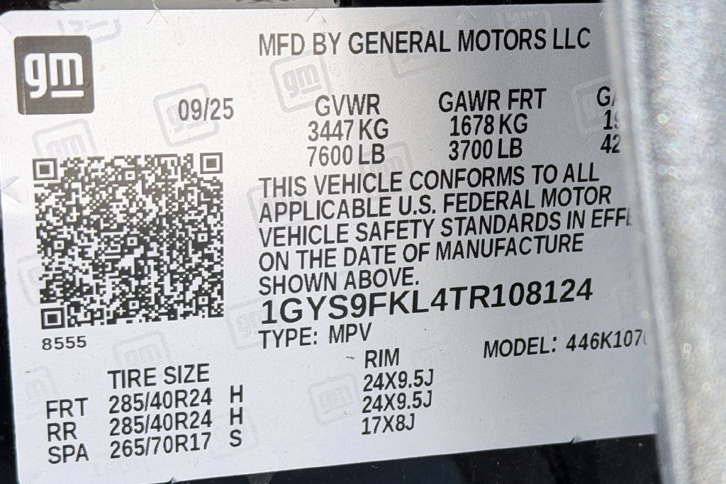 Used 2026 Cadillac Escalade Sport w/ LPO, ONYX Package AWD/4WD image 57