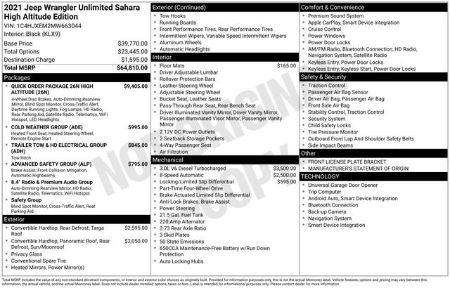 Used 2021 Jeep Wrangler Unlimited Sahara image 12