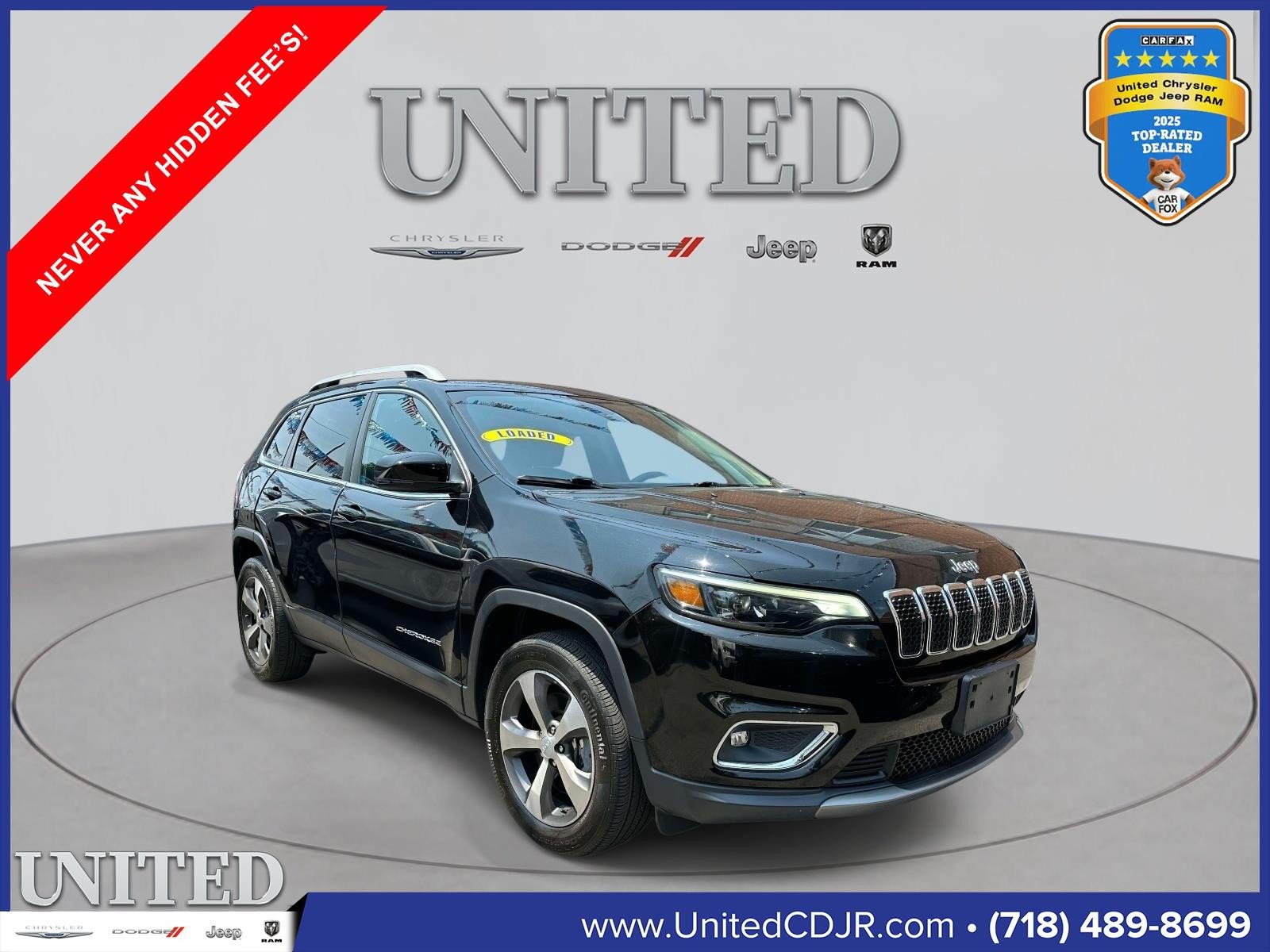 Certified 2020 Jeep Cherokee Limited AWD/4WD image 1