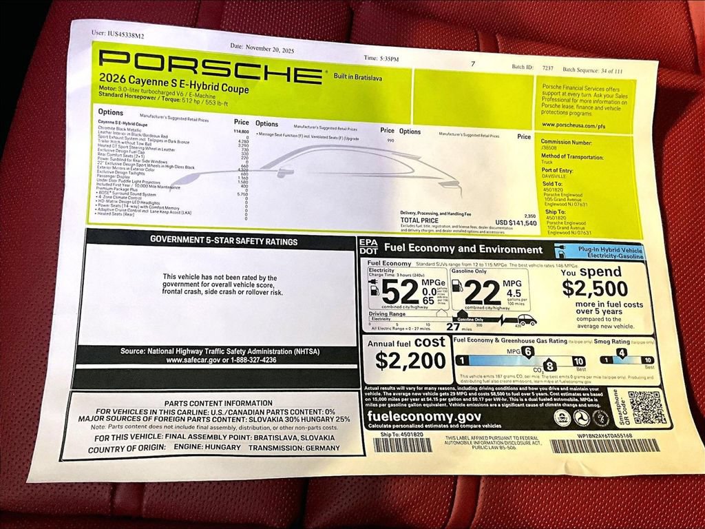 Used 2026 Porsche Cayenne S AWD/4WD image 14