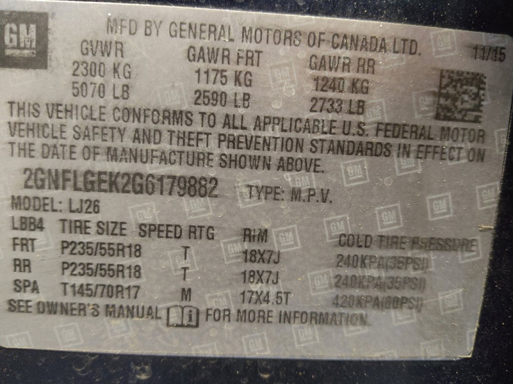 Used 2016 Chevrolet Equinox LTZ w/ Enhanced Convenience Package AWD/4WD image 33