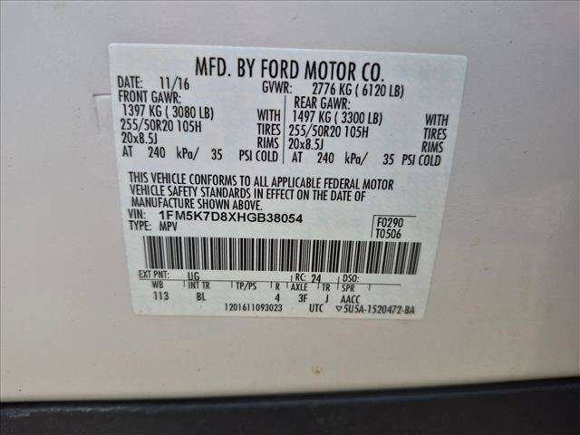 Used 2017 Ford Explorer XLT w/ Equipment Group 202A FWD image 15