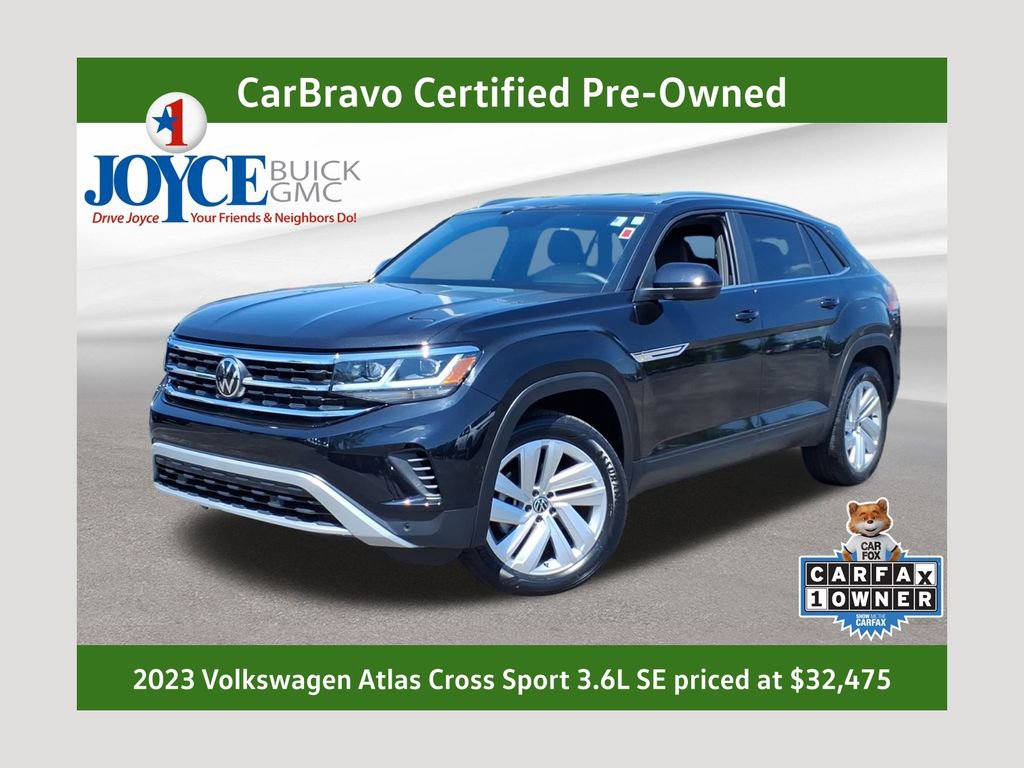 Used 2023 Volkswagen Atlas Cross Sport SE w/ Black Wheel Package AWD/4WD video 1