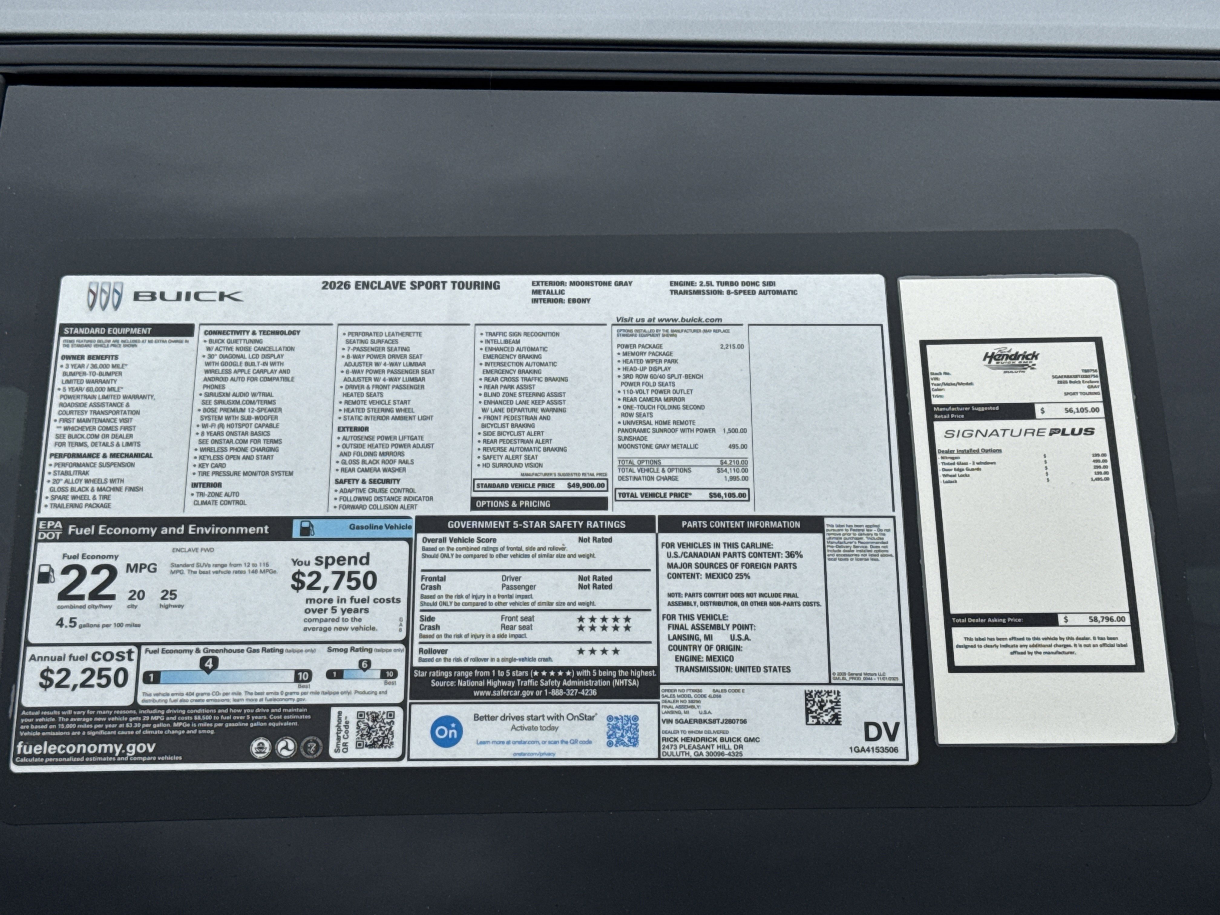 New 2026 Buick Enclave Sport Touring w/ Power Package image 38