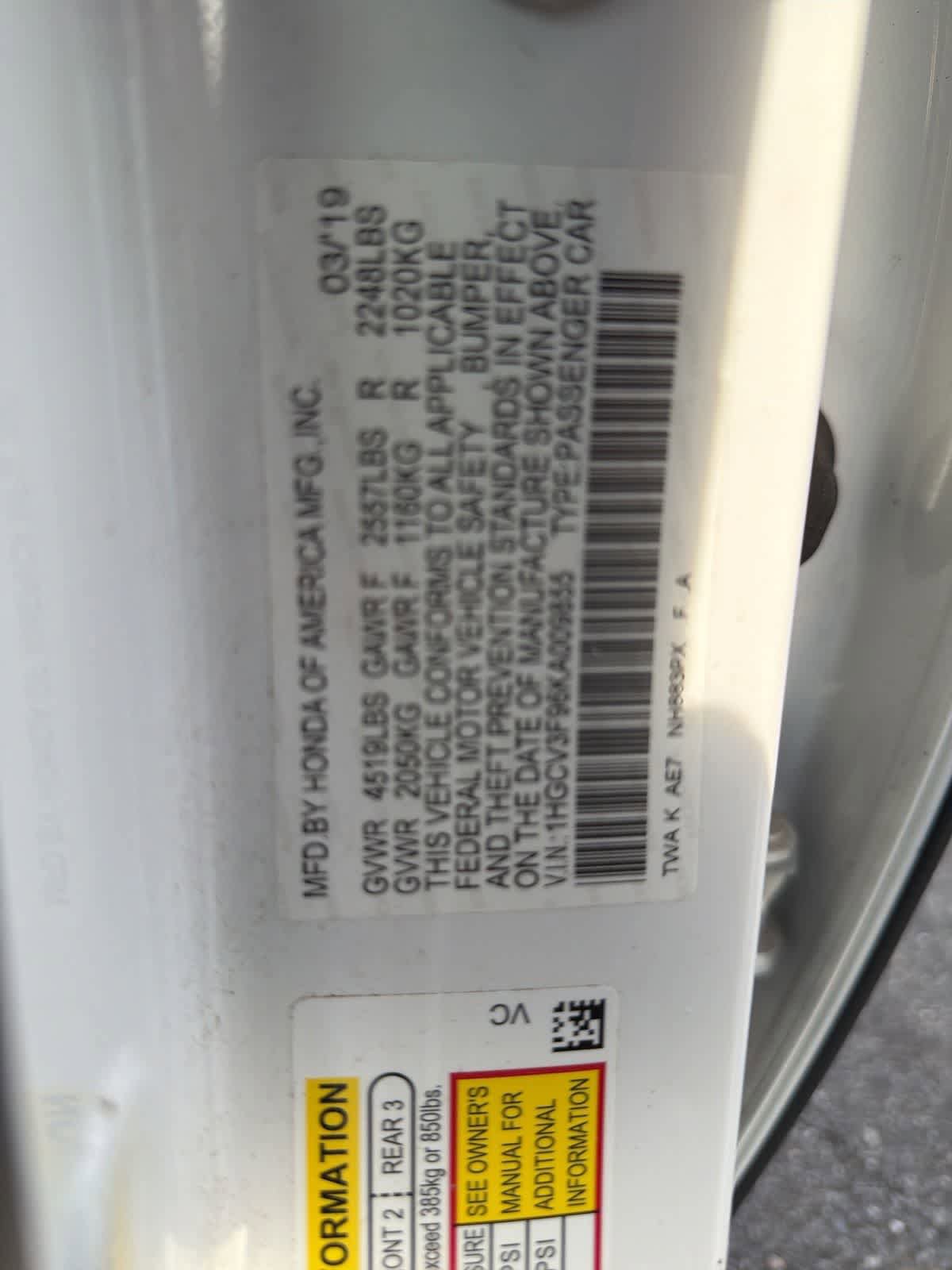 Used 2019 Honda Accord Touring image 19
