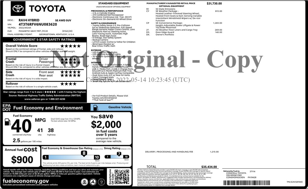 Used 2022 Toyota RAV4 SE w/ Convenience Package AWD/4WD image 52