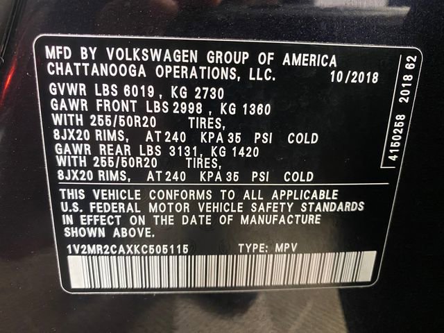 Used 2019 Volkswagen Atlas SEL image 32