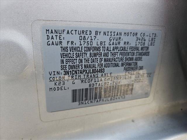 Used 2018 Nissan Versa SV FWD image 16