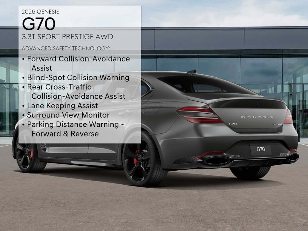 New 2026 Genesis G70 3.3T Sport Prestige AWD/4WD image 7
