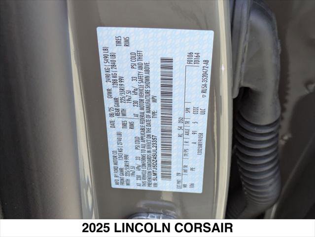 New 2025 Lincoln Corsair Grand Touring w/ Equipment Group 301A image 15