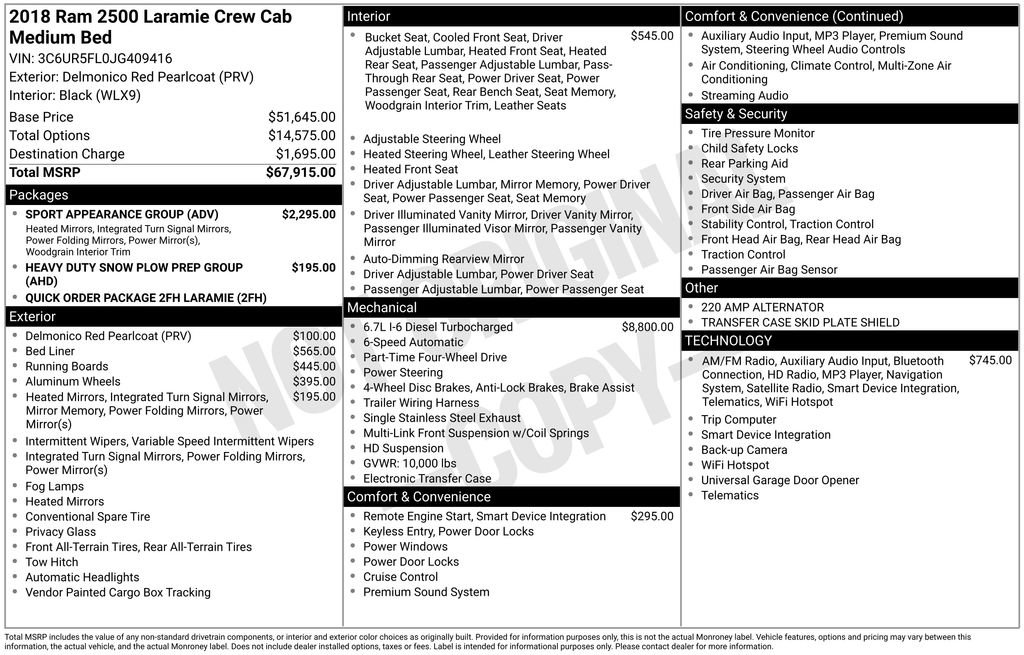 Used 2018 RAM 2500 Laramie w/ Sport Appearance Group image 5