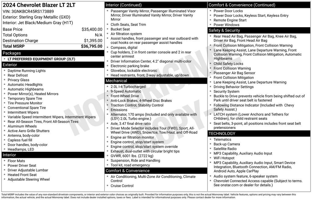 Certified 2024 Chevrolet Blazer LT image 6
